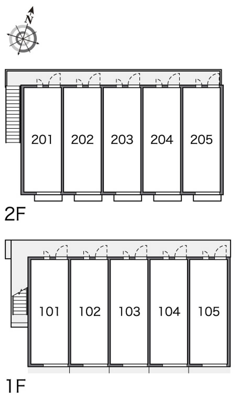 レオパレスコニファーⅡ 間取配置図