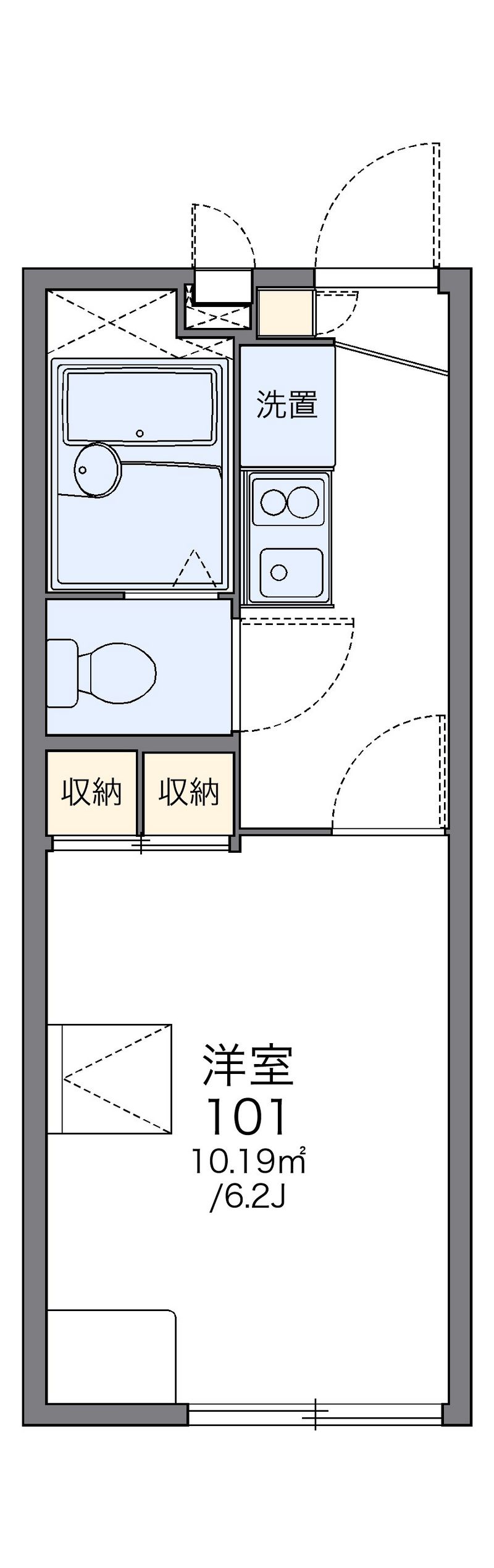 レオパレスベニーレ 間取図