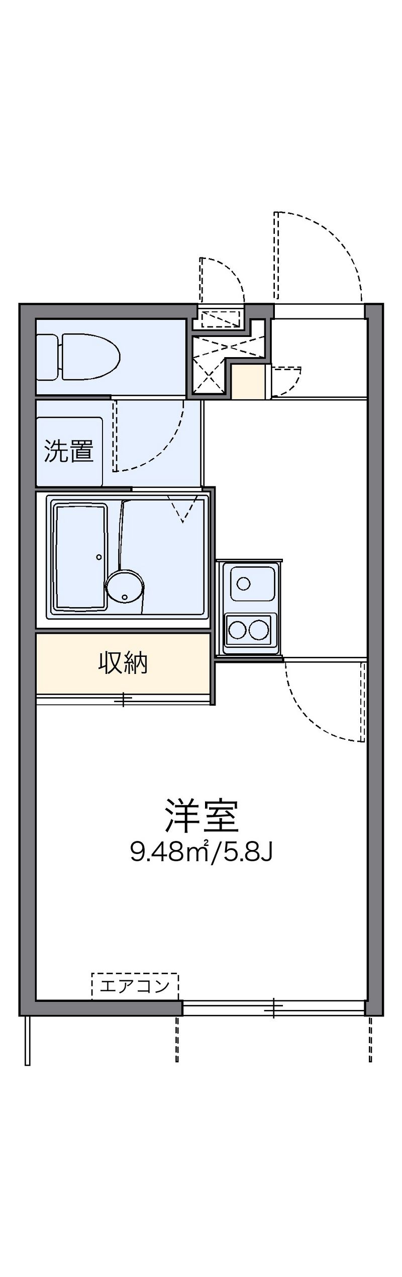 レオパレスビボ 間取図