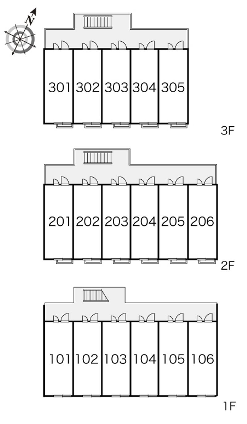 レオパレスβ 間取配置図