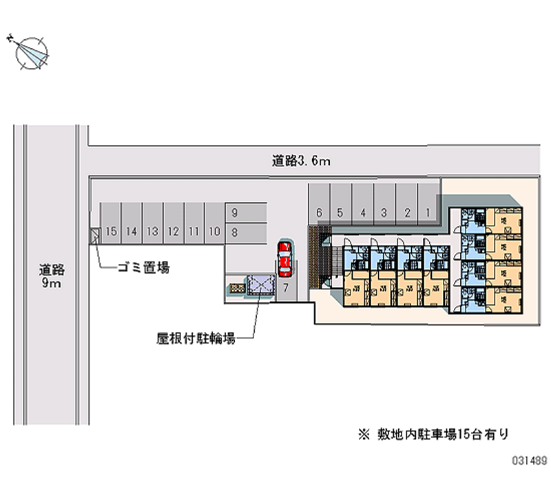 レオパレスリブラ 月極駐車場