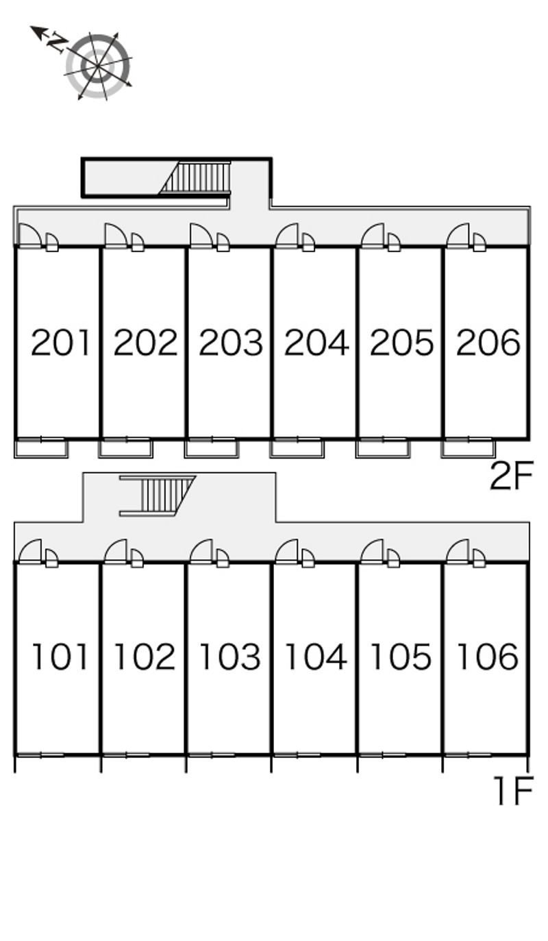 レオパレスセルバ 間取配置図
