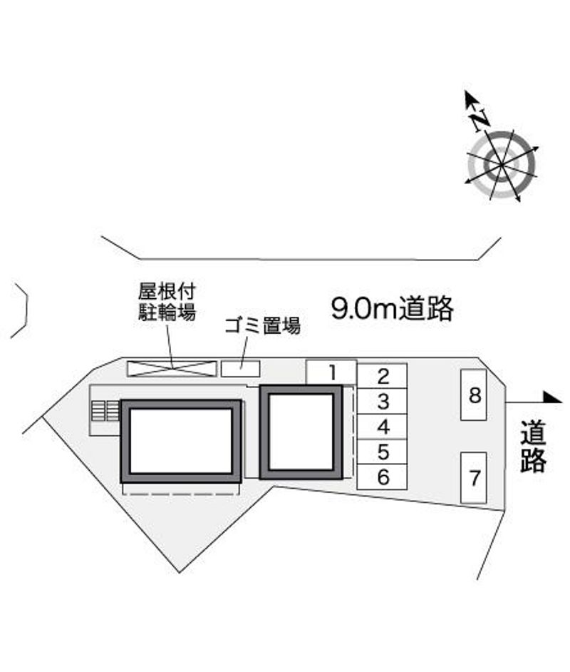 レオパレス小本本町 配置図