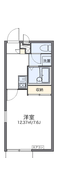 レオパレスソレイユ摩耶 間取り図