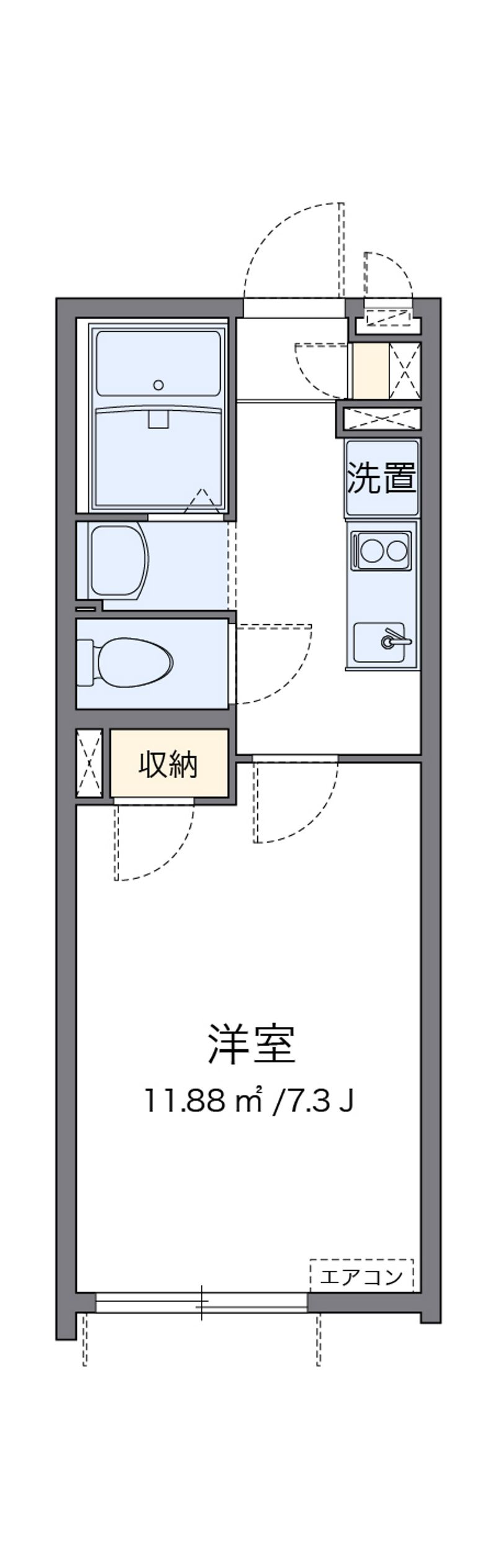 クレイノブルーコーポⅡ 間取り