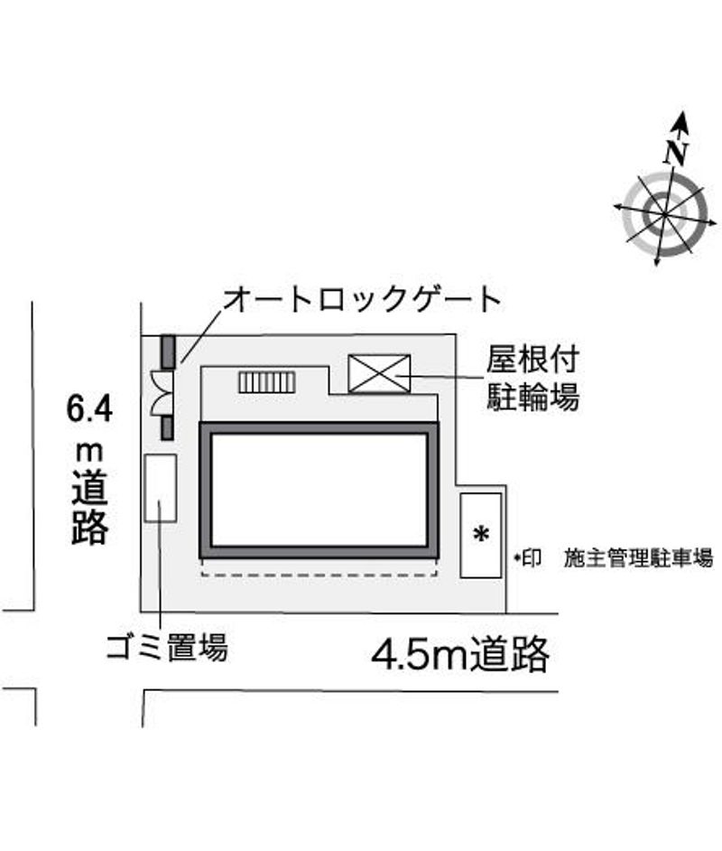 レオパレス大宮公園 配置図
