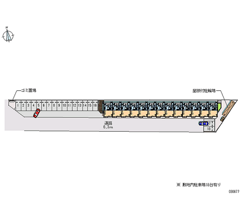 レオパレス陽菜ハイツ 月極駐車場