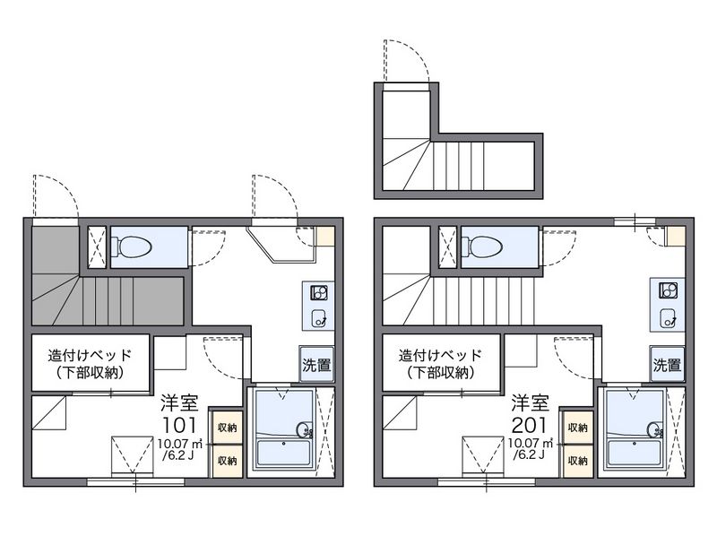 レオパレスいろはⅡ 間取図