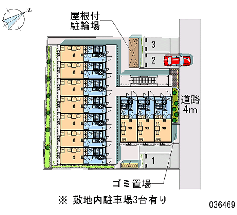 レオパレス本行徳 区画図