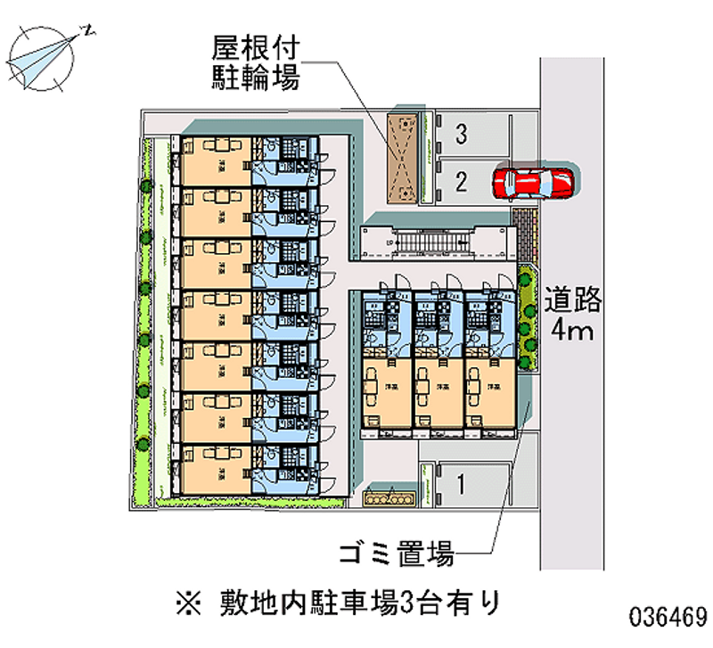 レオパレス本行徳 月極駐車場