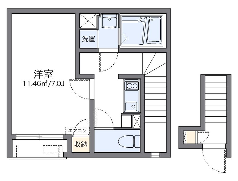 レオネクストプルメリアコート 間取図