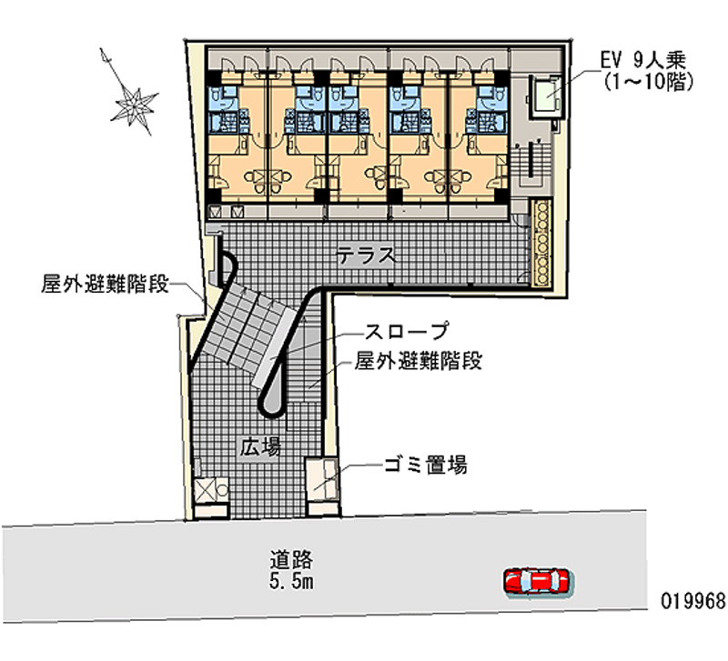 レオパレスＯＩビル　Ｕｎｉｏｎ 区画図