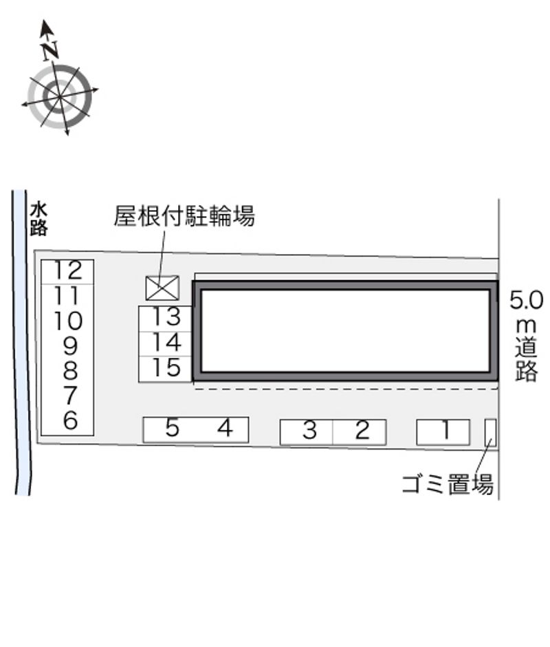 レオパレスクリスティー 配置図