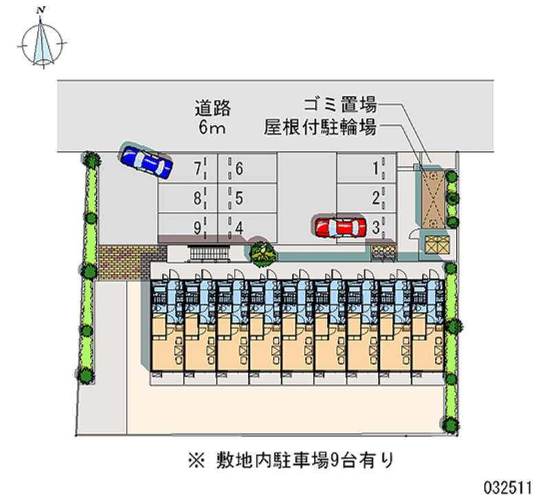 レオパレスやまもも 月極駐車場