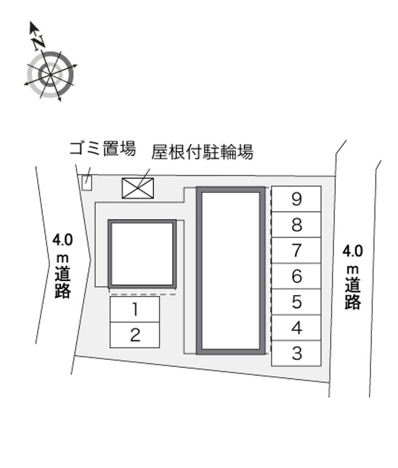 レオパレス西蔵前 配置図