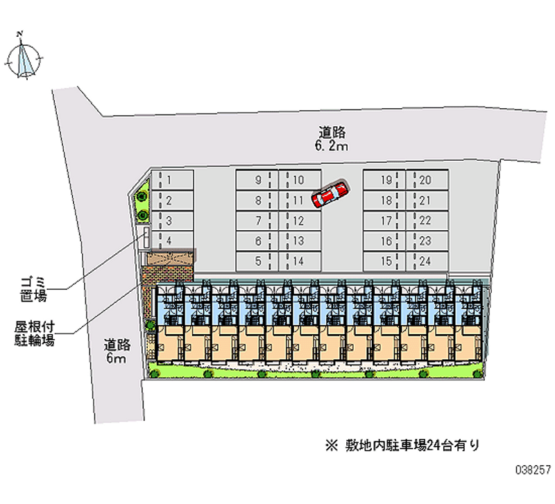 レオパレスＮＡＧＡＹＡＭＡ 月極駐車場