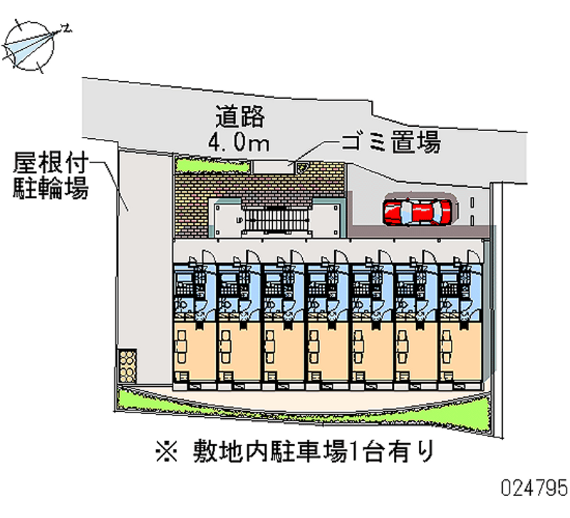 レオパレスグリーン 月極駐車場