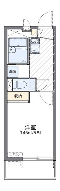 レオパレスシエスタ西郷屋敷 間取り図