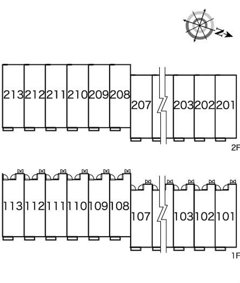レオパレスモア 間取配置図