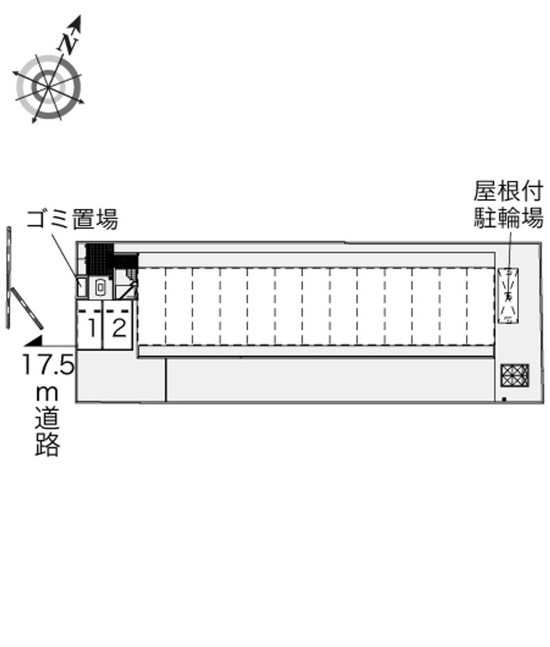 レオパレスＫｉｓｓＭｅ 配置図