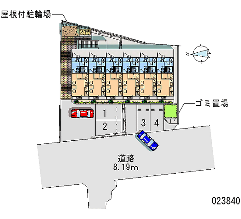 レオパレスサンライズ 区画図