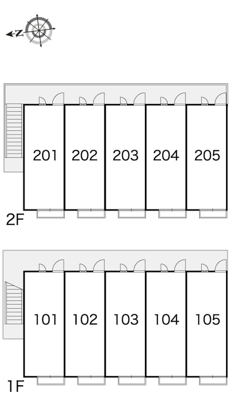 レオパレス城南Ⅲ 間取配置図