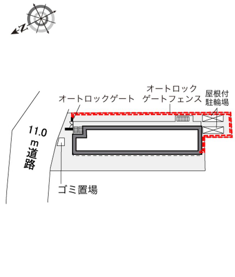 レオパレスセードルⅡ 配置図