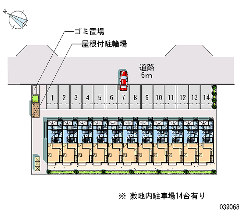 39068 Monthly parking lot