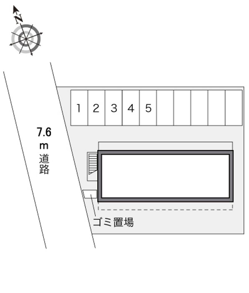 レオパレスグランドゥール 配置図