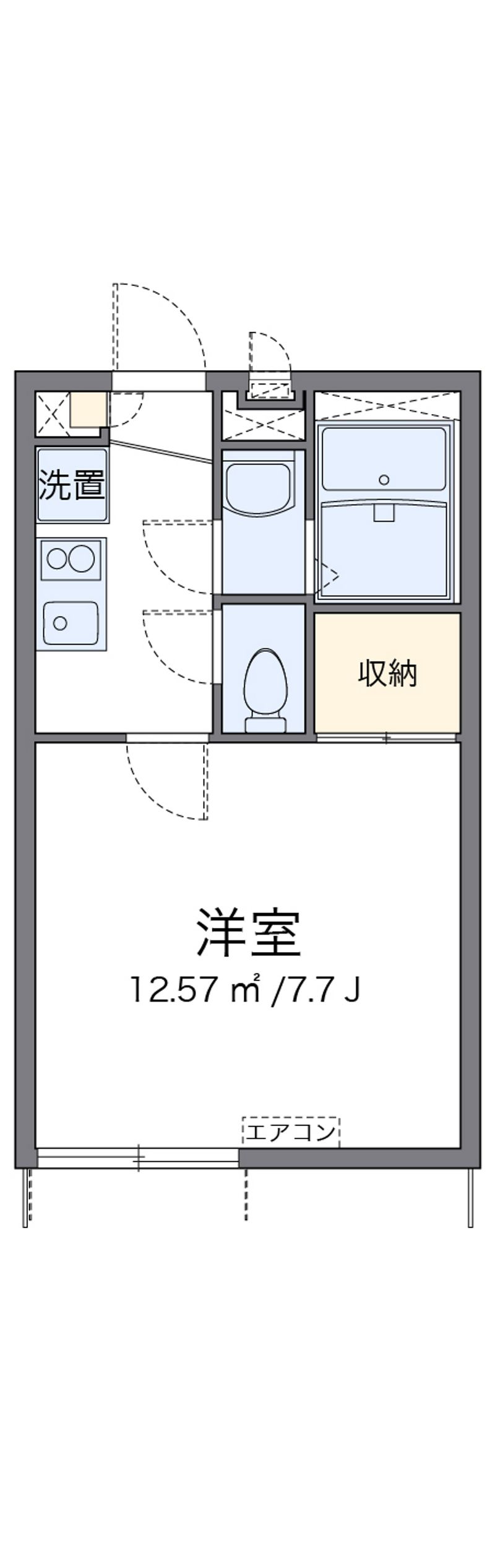 レオパレス幸 間取図