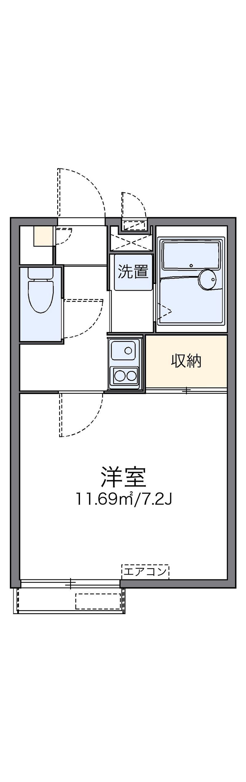 レオパレスＫＳ蔭山 間取図