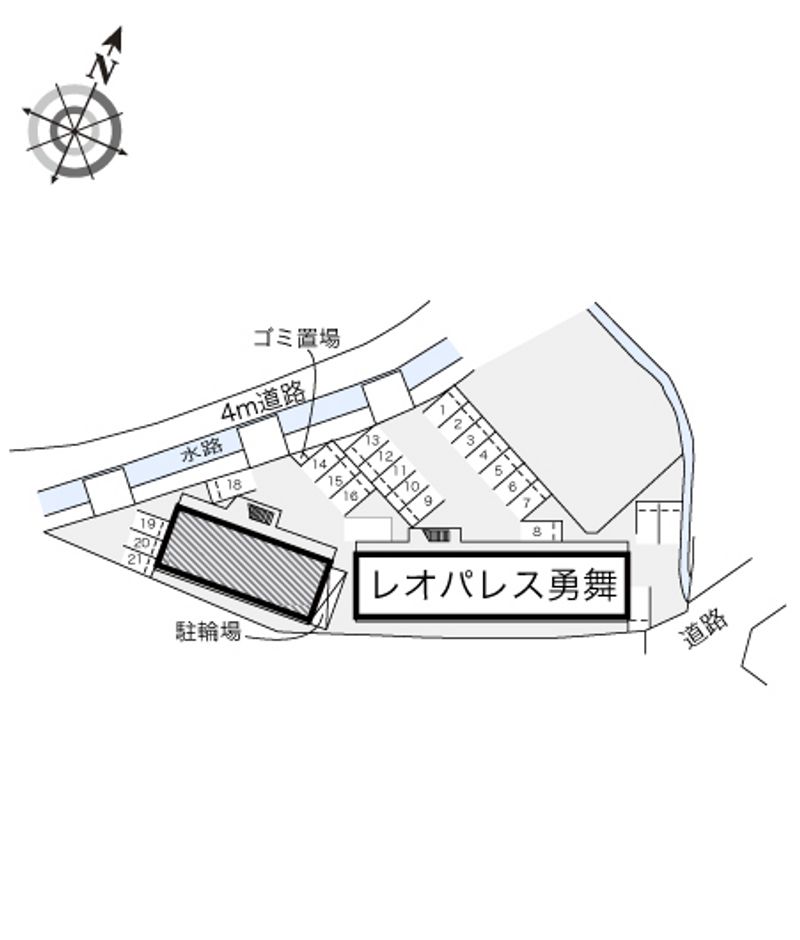 レオパレス桜舞 配置図