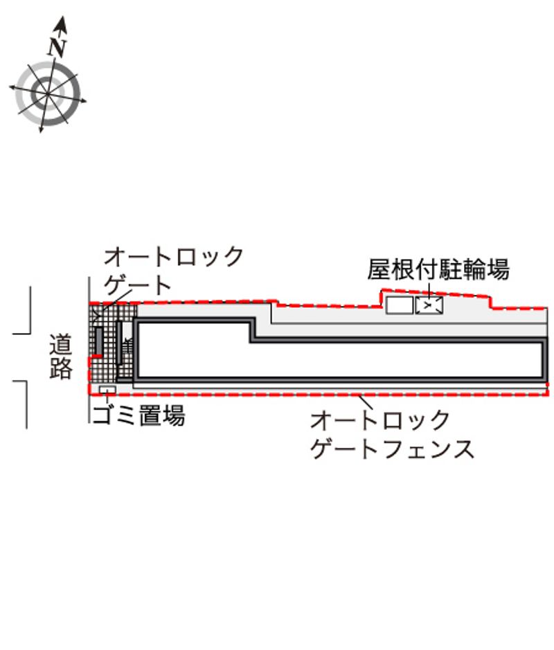 レオパレス西陣 配置図