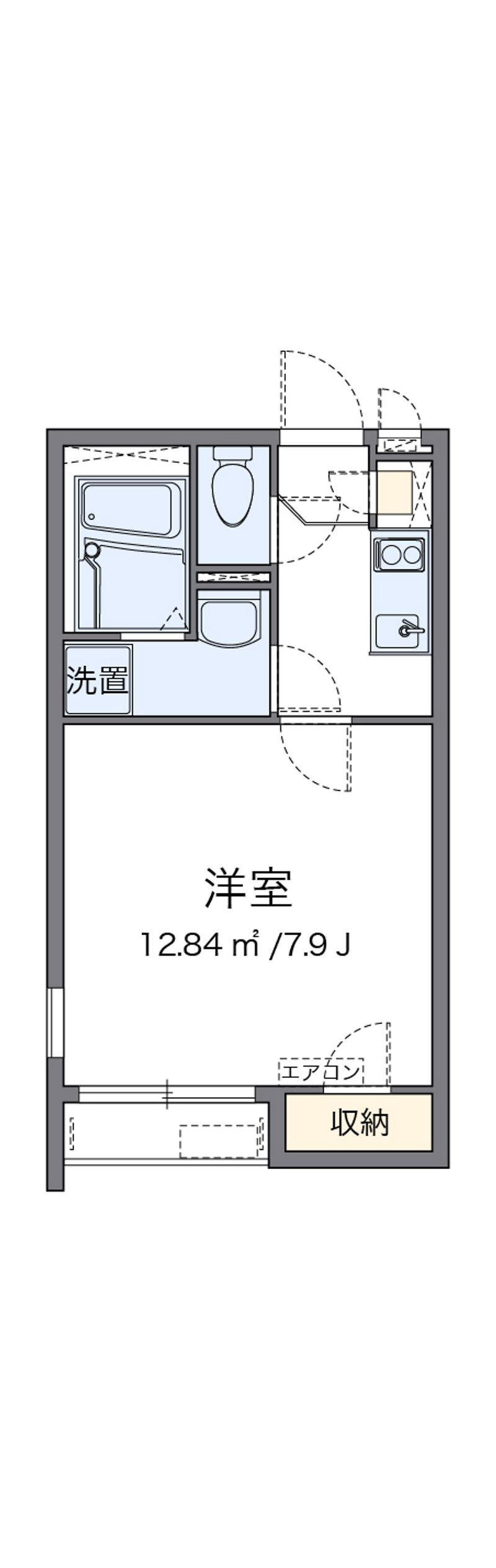 クレイノ堀内Ⅳ 間取図