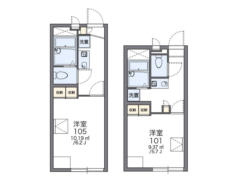 レオパレスあさひⅠ 間取図