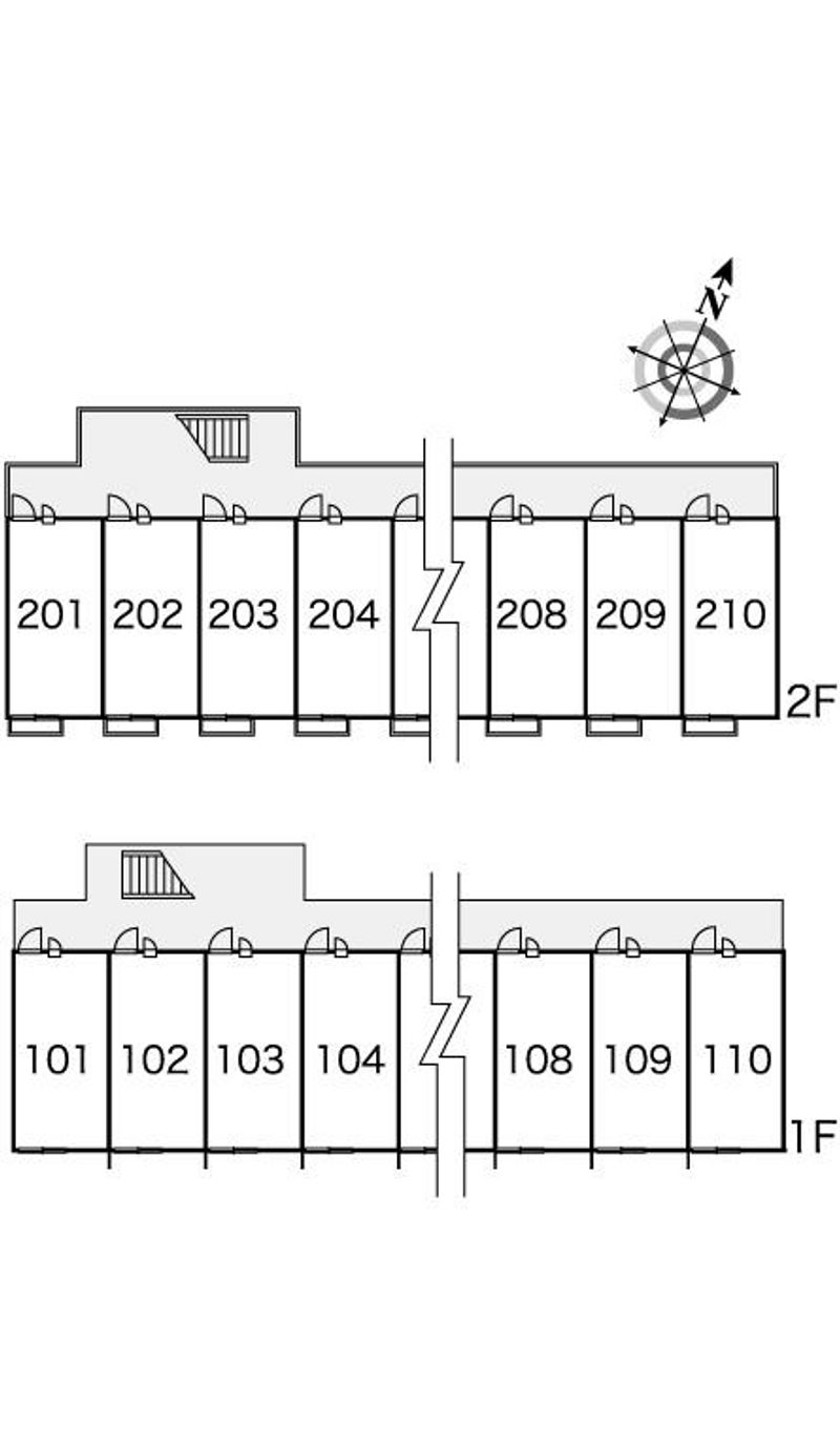 レオパレスエトワール 間取配置図