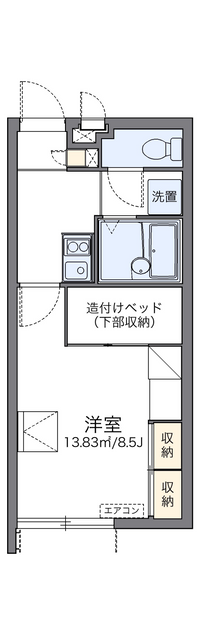 レオパレスちばな 間取り図