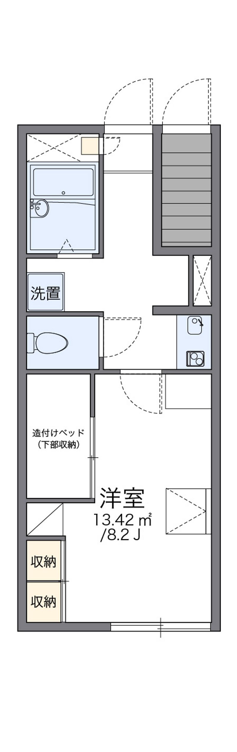 レオパレス喜楽来 間取図