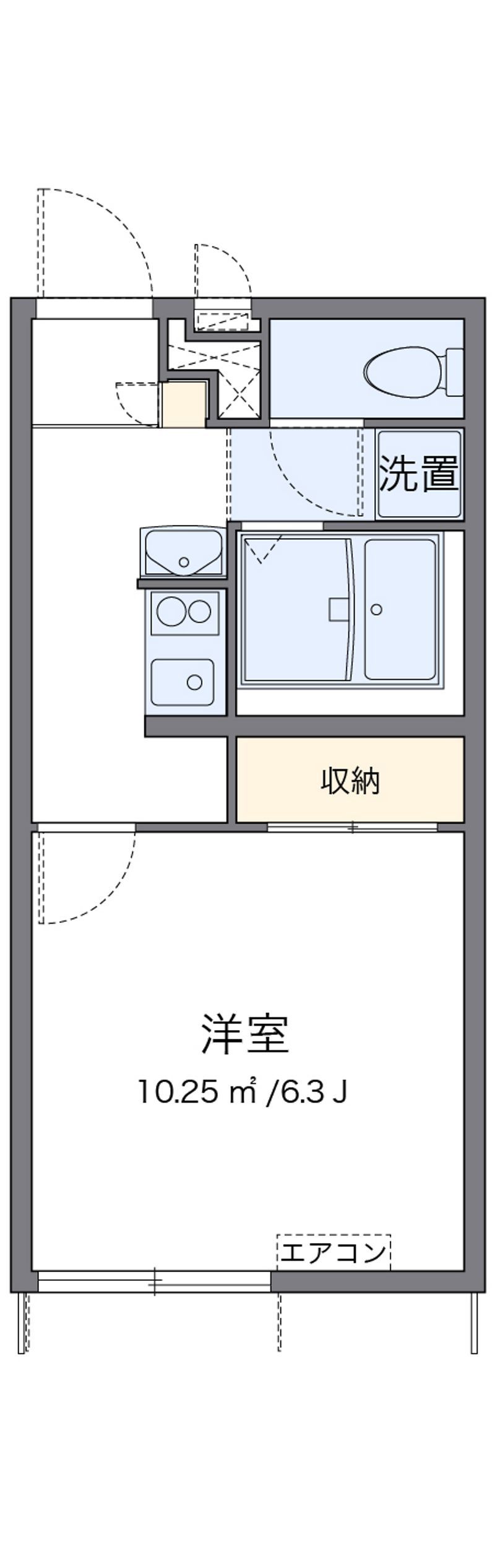 レオパレス下河原Ⅱ 間取図