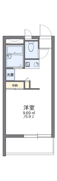 レオパレスエスパシオ２１Ｂ 間取り図