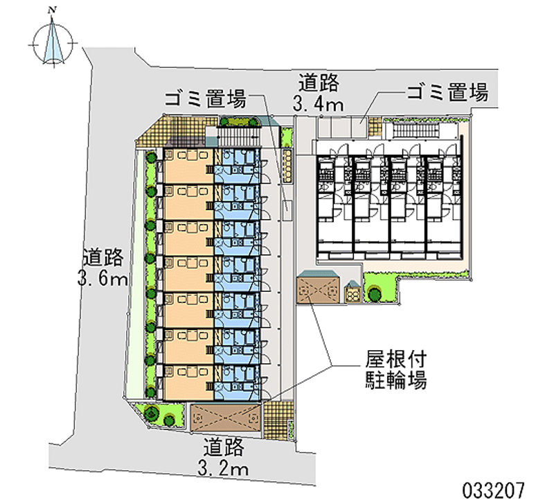 レオパレス鳥羽街道ファミリア 区画図