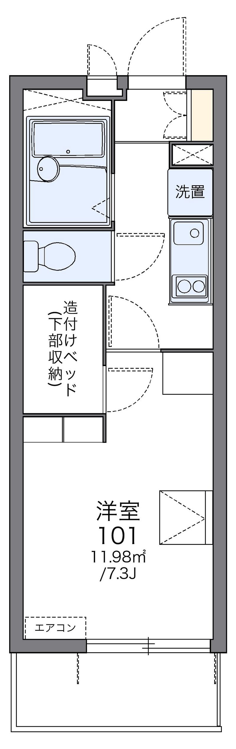 レオパレス田戸Ⅱ 間取図