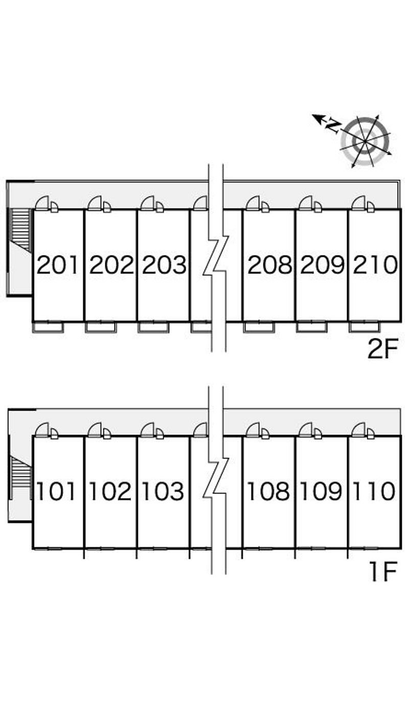 レオパレス檜木並 間取配置図