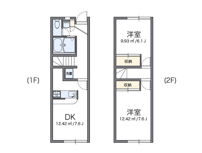 レオパレス大地 間取図