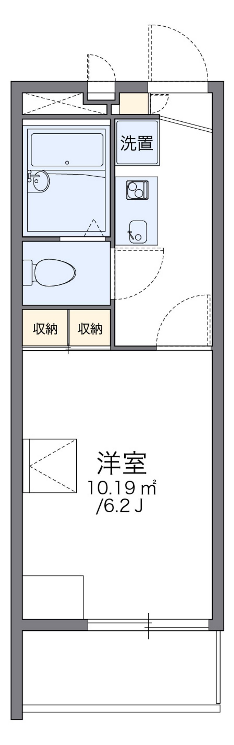 レオパレスＷａｋａｍｉｚｕ　３ 間取り
