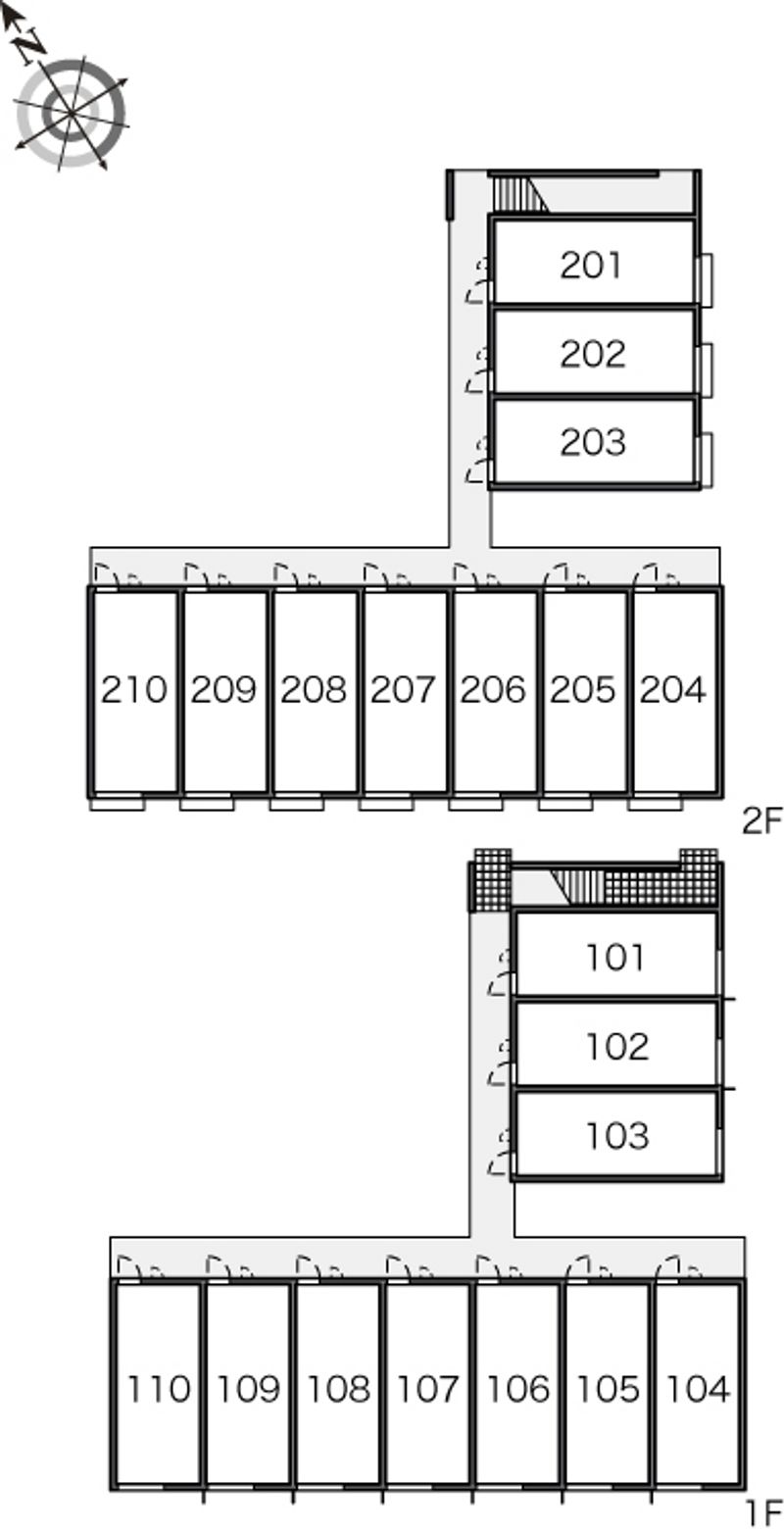レオパレスみもざ 間取配置図