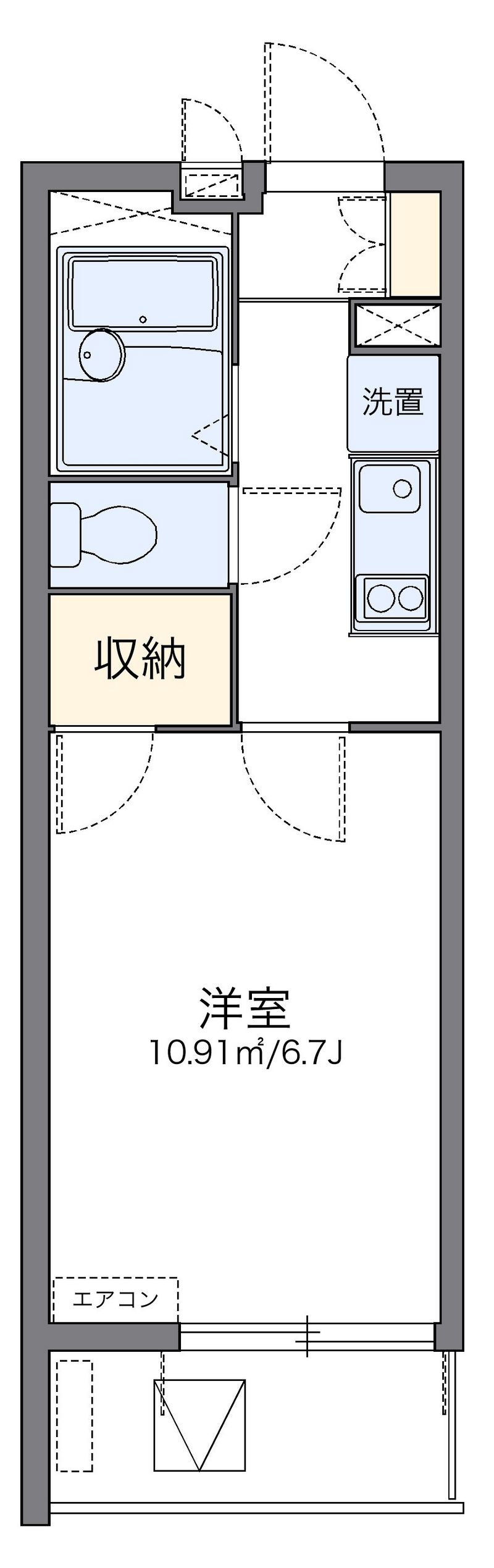 レオパレスクアッド 間取図