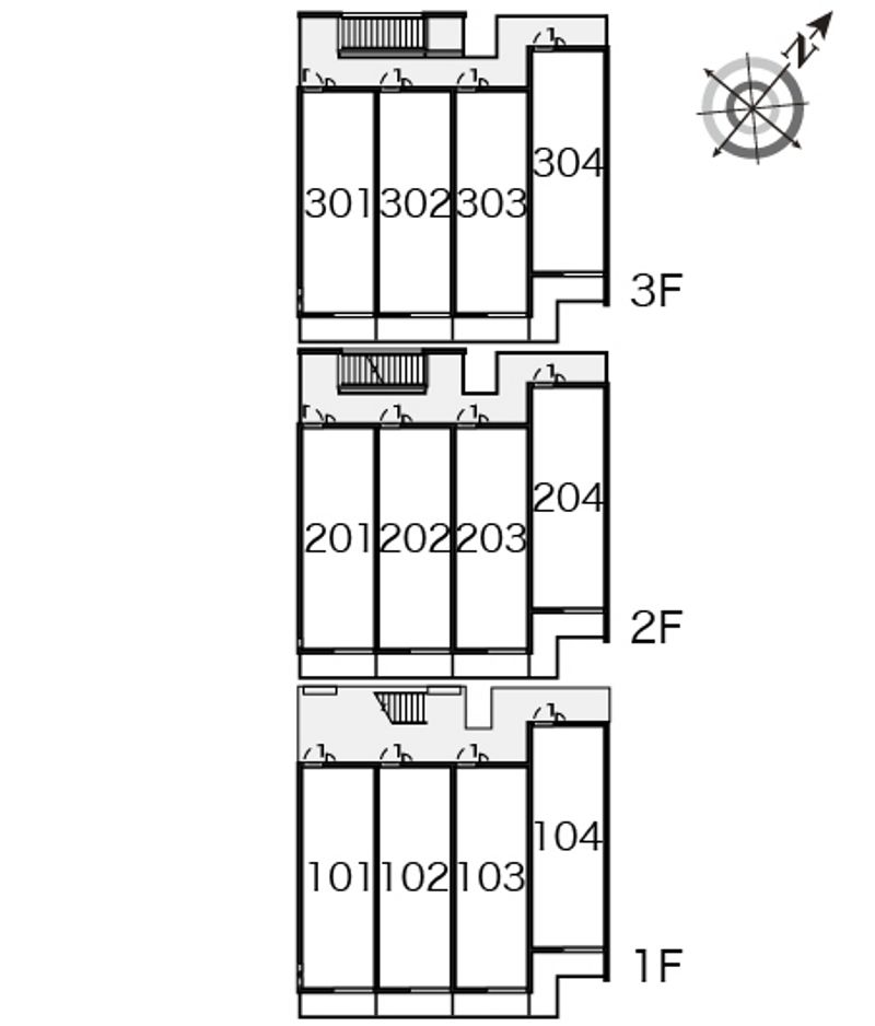 クレイノマチュレ南谷 間取配置図