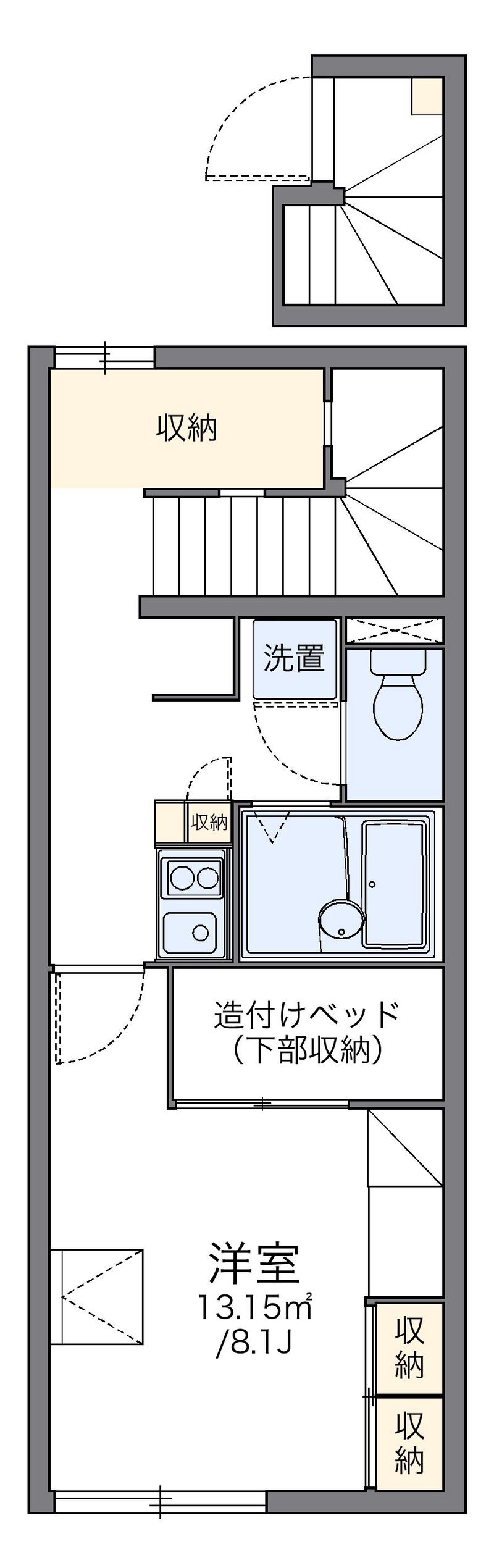 レオパレスあゆみ 間取図