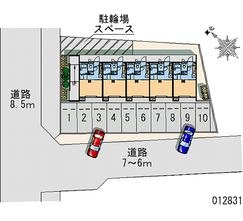 レオパレスクレール 月極駐車場